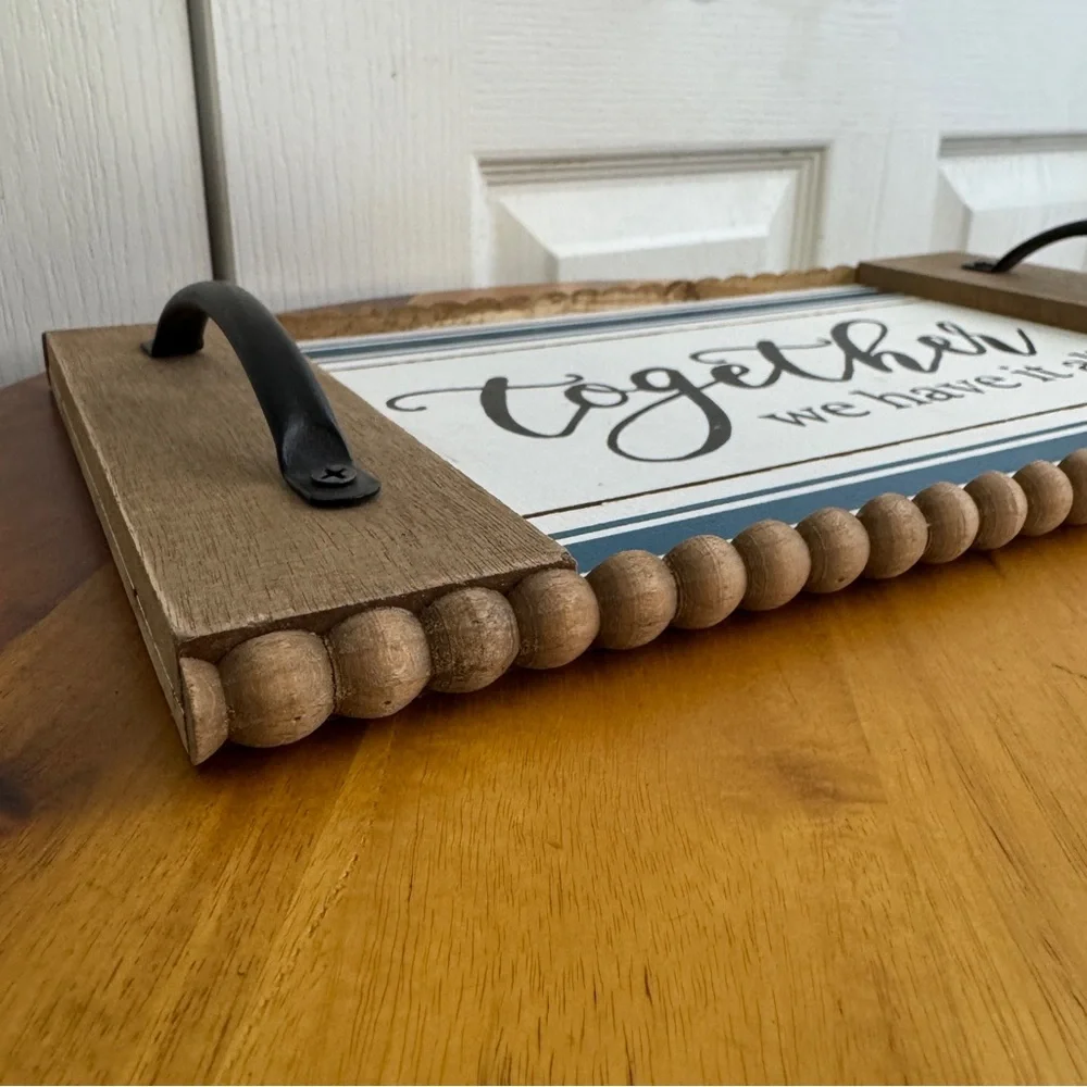Together we have it all‎ faux wood table decor